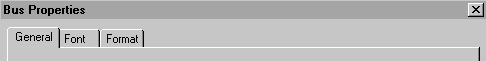 Bus Properties dialog box
