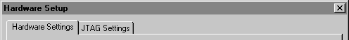 Programming Hardware Setup dialog box