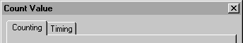 Count Value dialog box