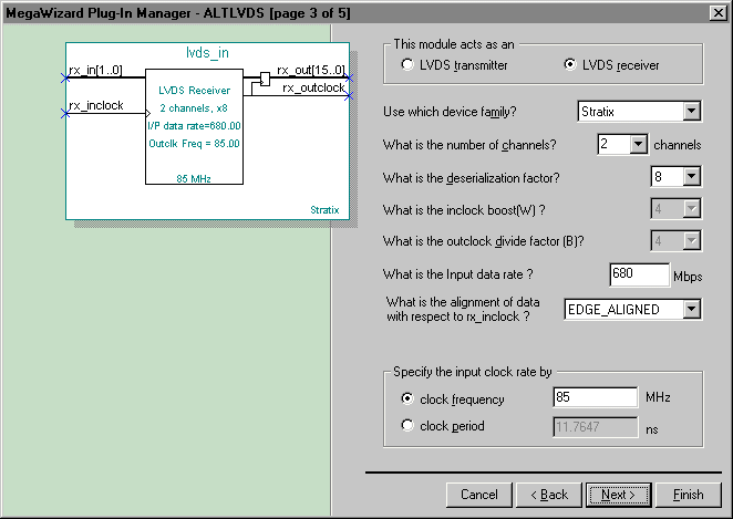 MegaWizard Plug-In Manager ALTLVDS [page 3 0f 5]