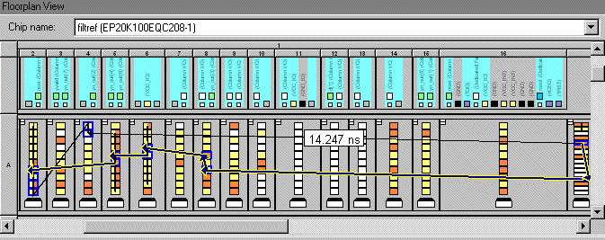 Timing Path in the Floorplan Editor
